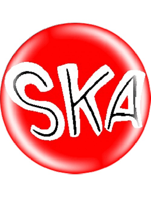 Button Ska Red