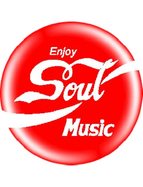 Button Enjoy Soul Music Red