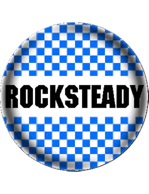Button Rocksteady Checkered...