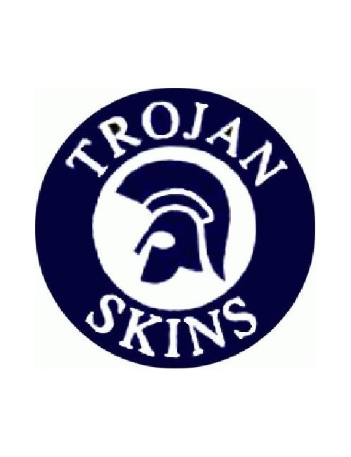 Button Trojan Skins Blau
