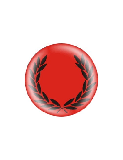 Button Lorbeerkranz Rot