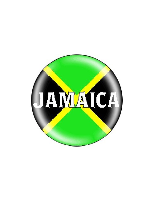 Button Jamaica Flag