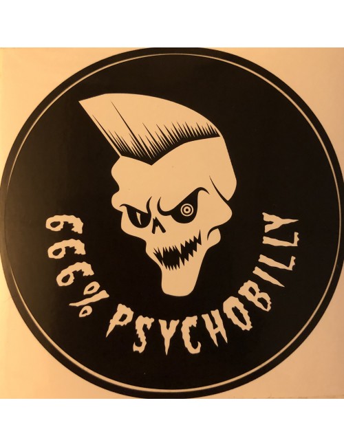 PVC Sticker 666% Psychobilly
