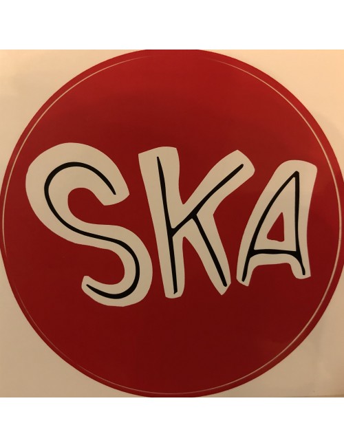 PVC Sticker Ska Red Round