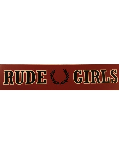 PVC Sticker Rude Girls Red...